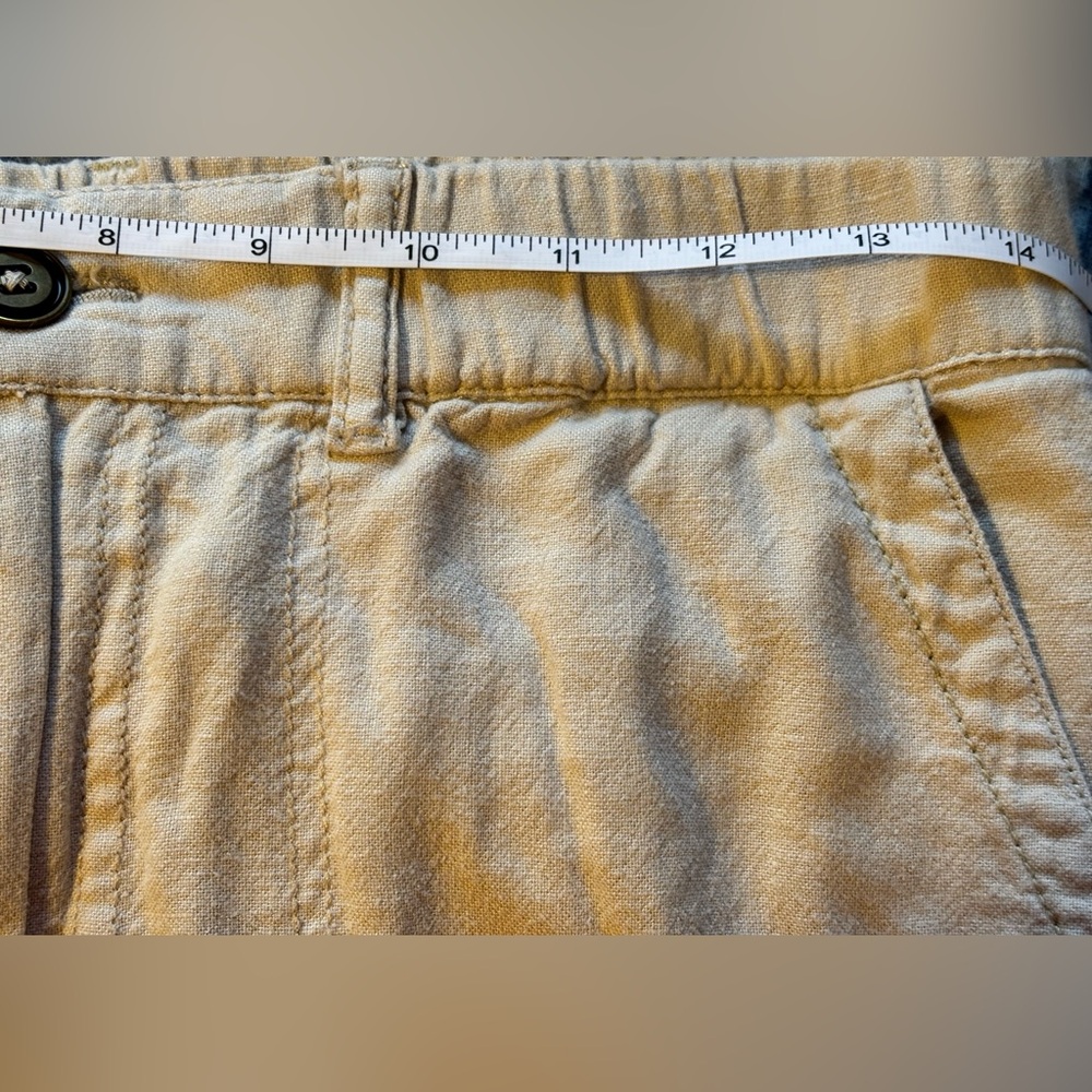 Pilcro Anthropologie Women’s Small Botanical Slim Linen Beach Cargo Pants - Picture 12 of 15